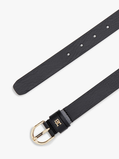 Tommy Hilfiger Monogram Slim Leather Belt