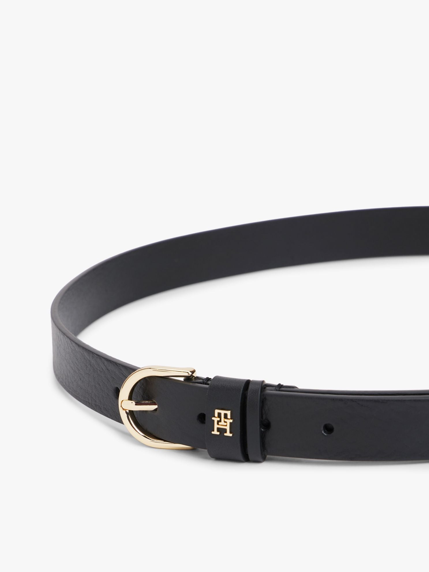 Tommy Hilfiger Monogram Slim Leather Belt