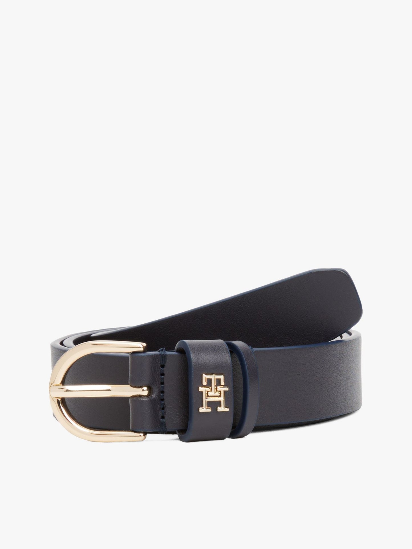 Tommy Hilfiger Monogram Slim Leather Belt
