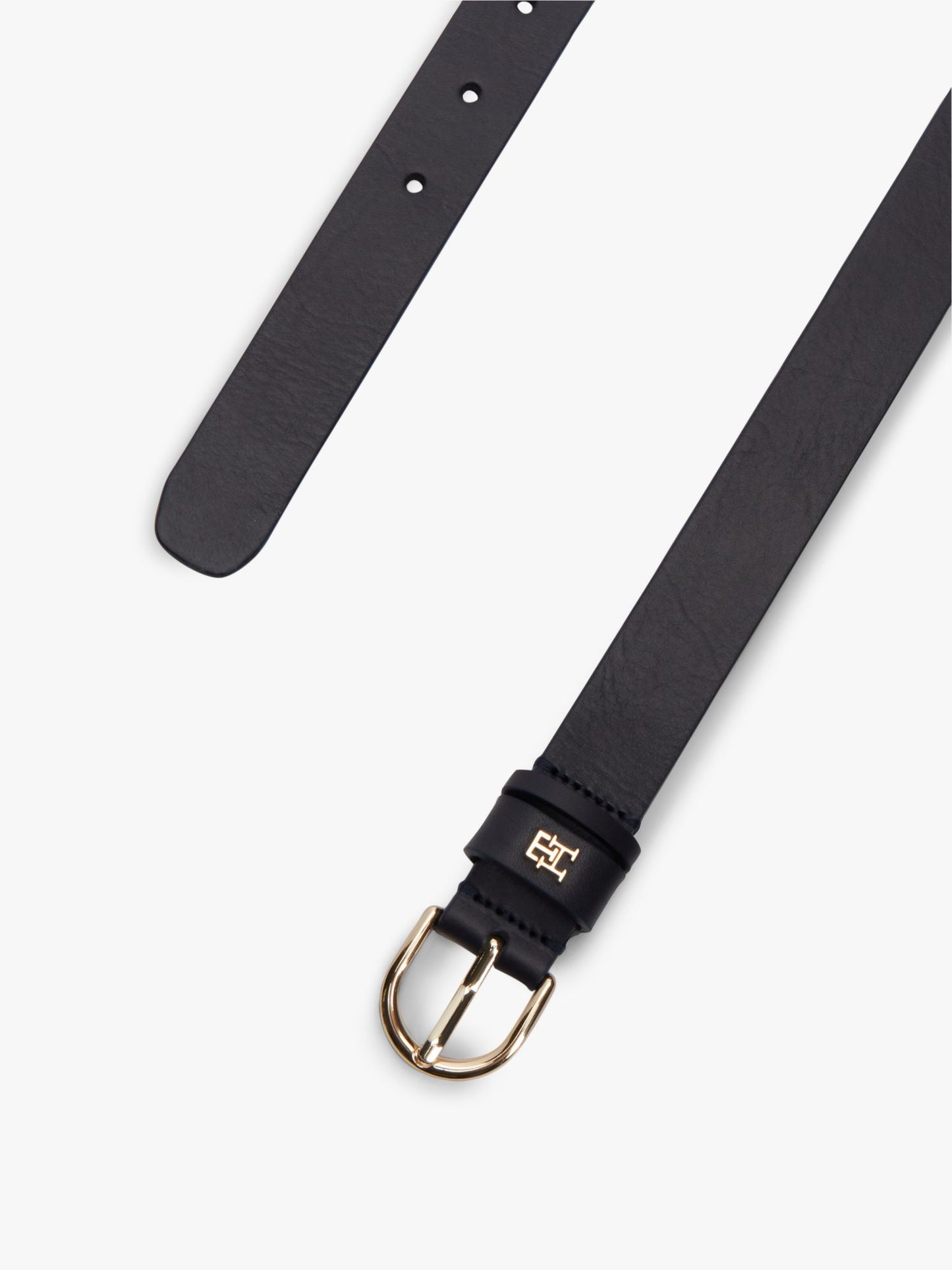 Tommy Hilfiger Monogram Slim Leather Belt