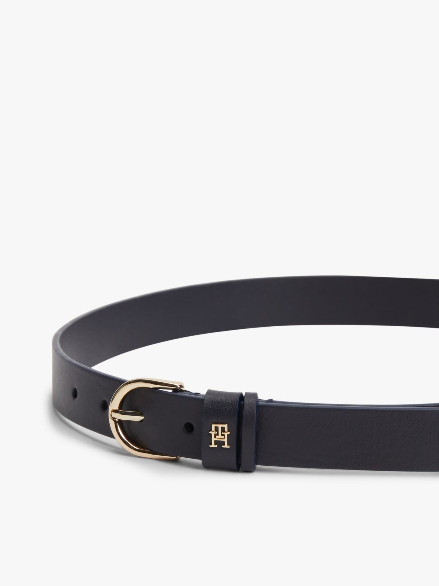 Tommy Hilfiger Monogram Slim Leather Belt