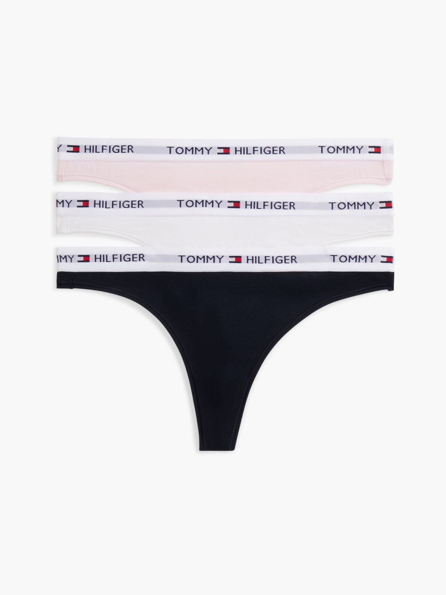Tommy Hilfiger Tommy Logo Thong 3-Pack