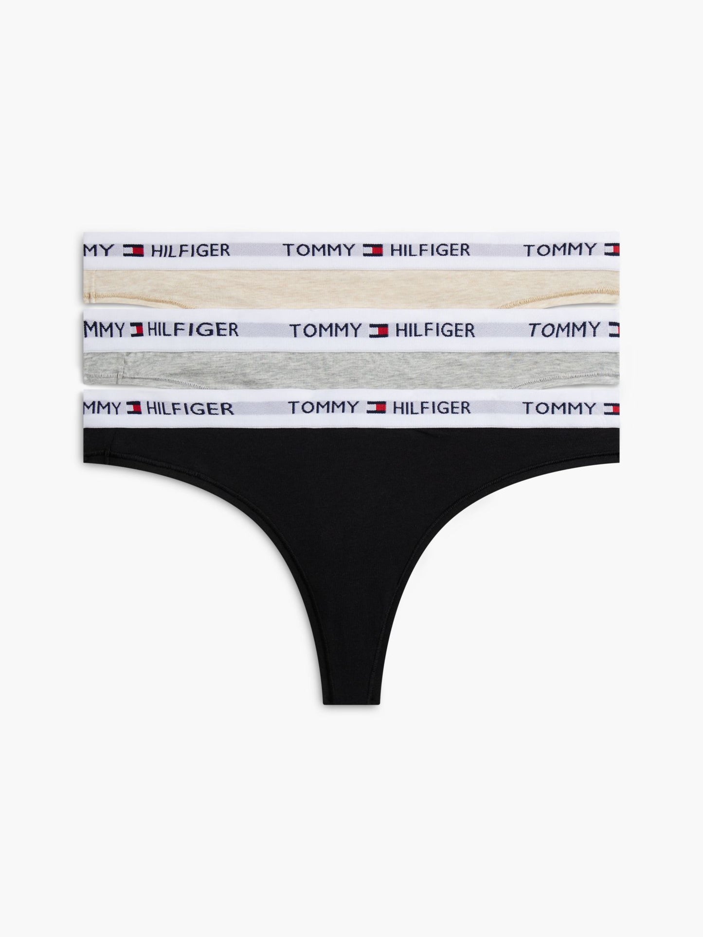 Tommy Hilfiger Tommy Logo Thong 3-Pack