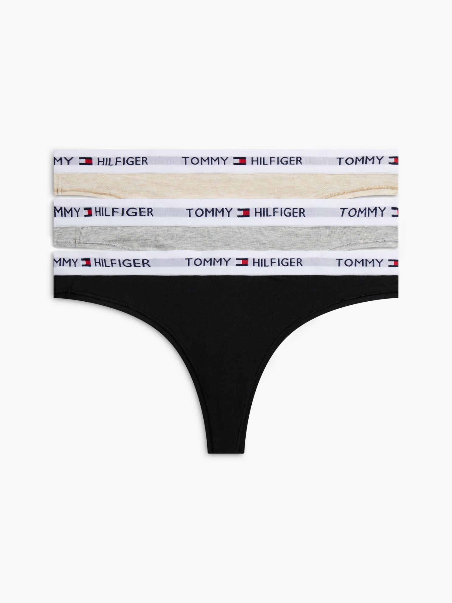 Tommy Hilfiger Tommy Logo Thong 3-Pack