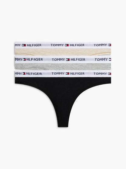 Tommy Hilfiger Tommy Logo Thong 3-Pack