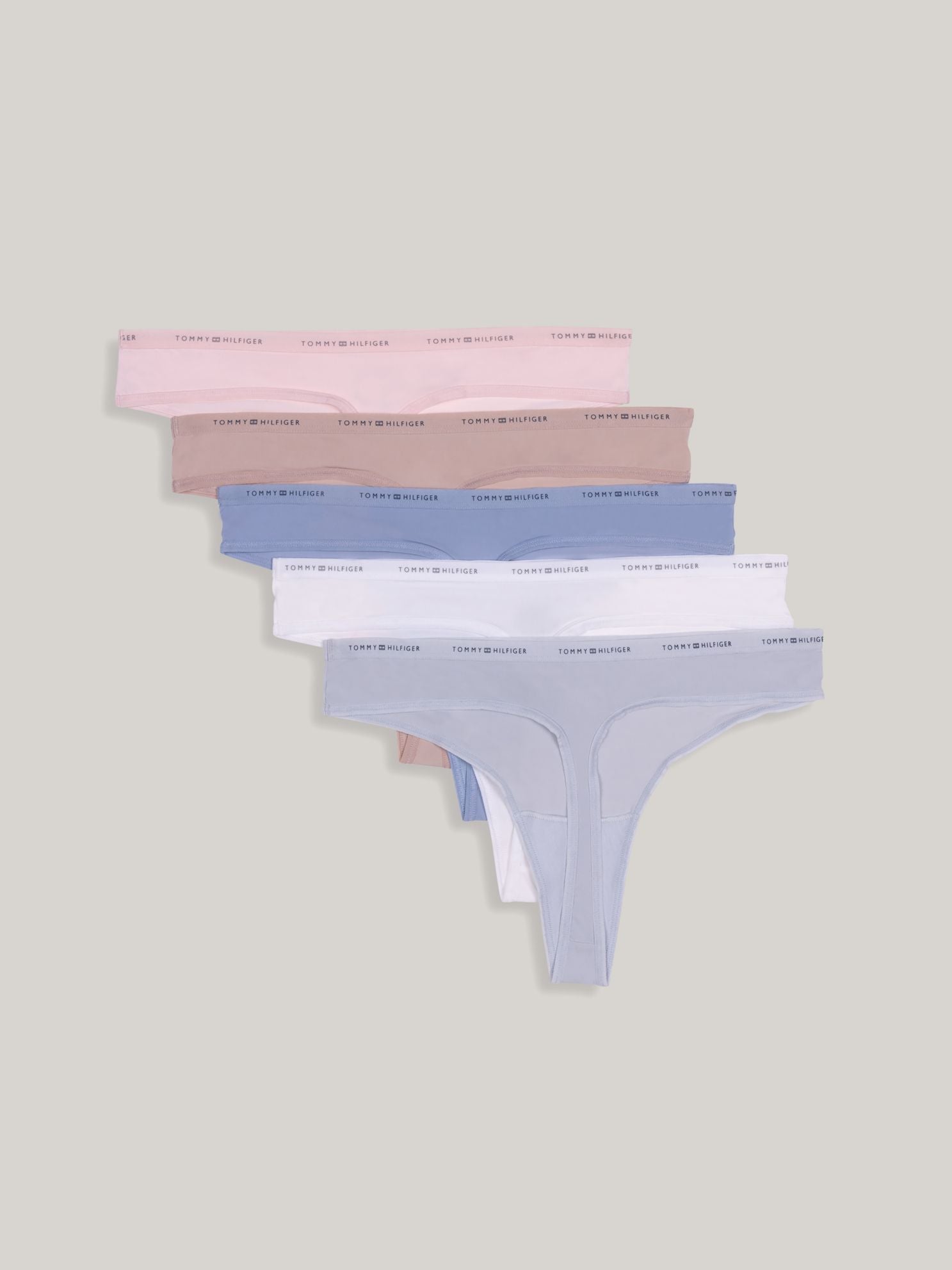 Tommy Hilfiger Tommy Logo Thong 5-Pack