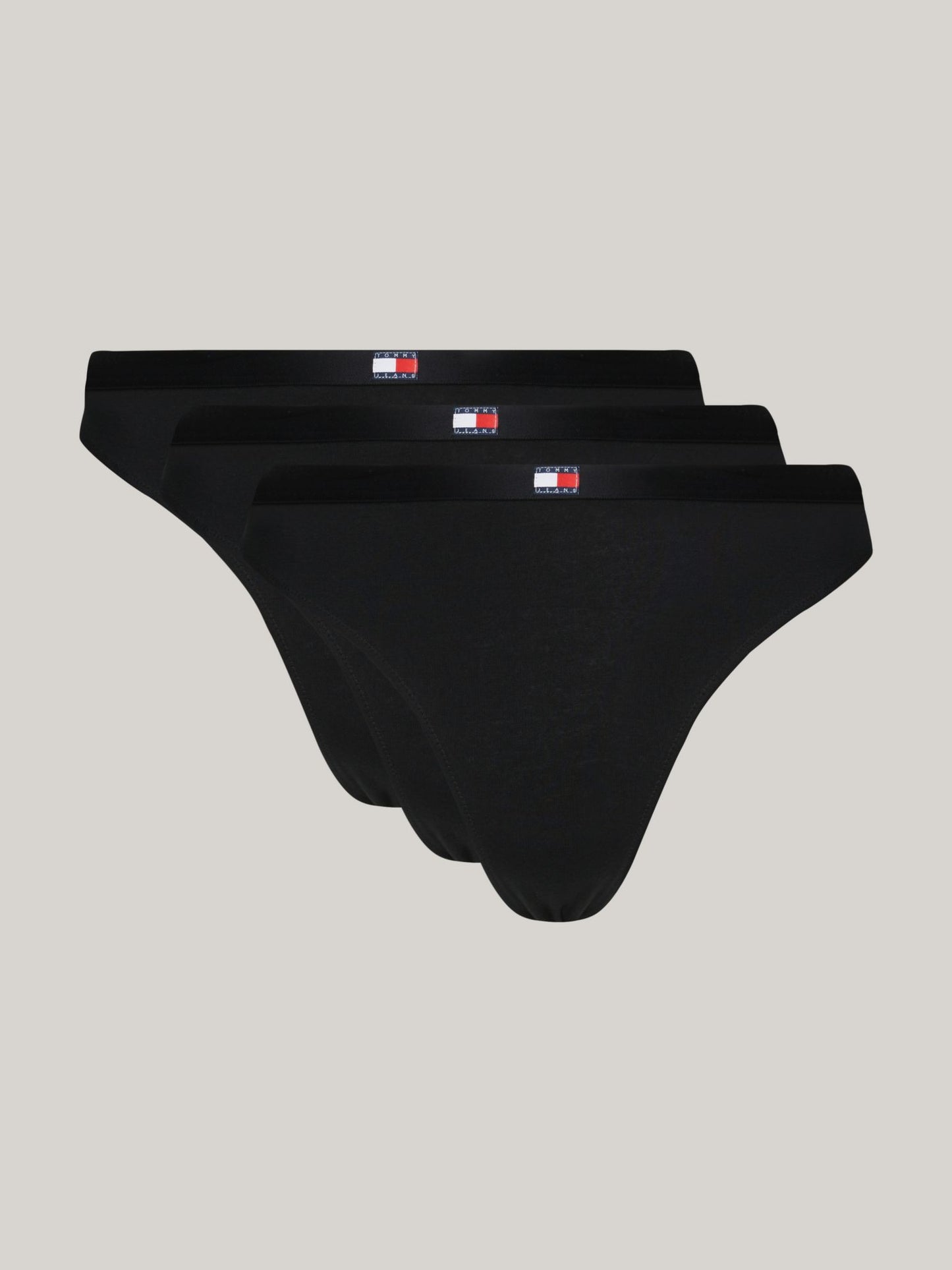 Tommy Hilfiger Tommy Jeans Flag Logo Thong 3-Pack