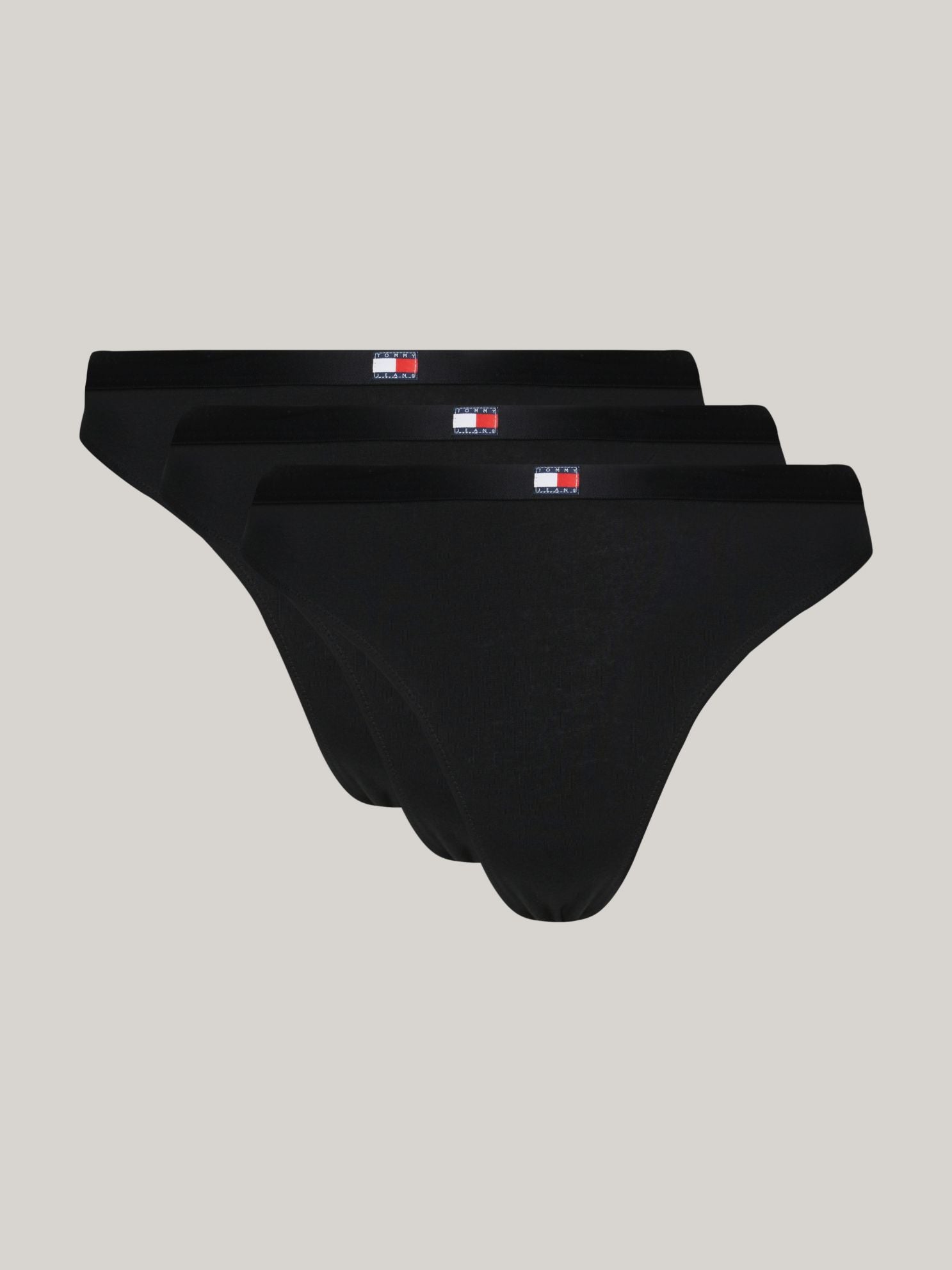 Tommy Hilfiger Tommy Jeans Flag Logo Thong 3-Pack