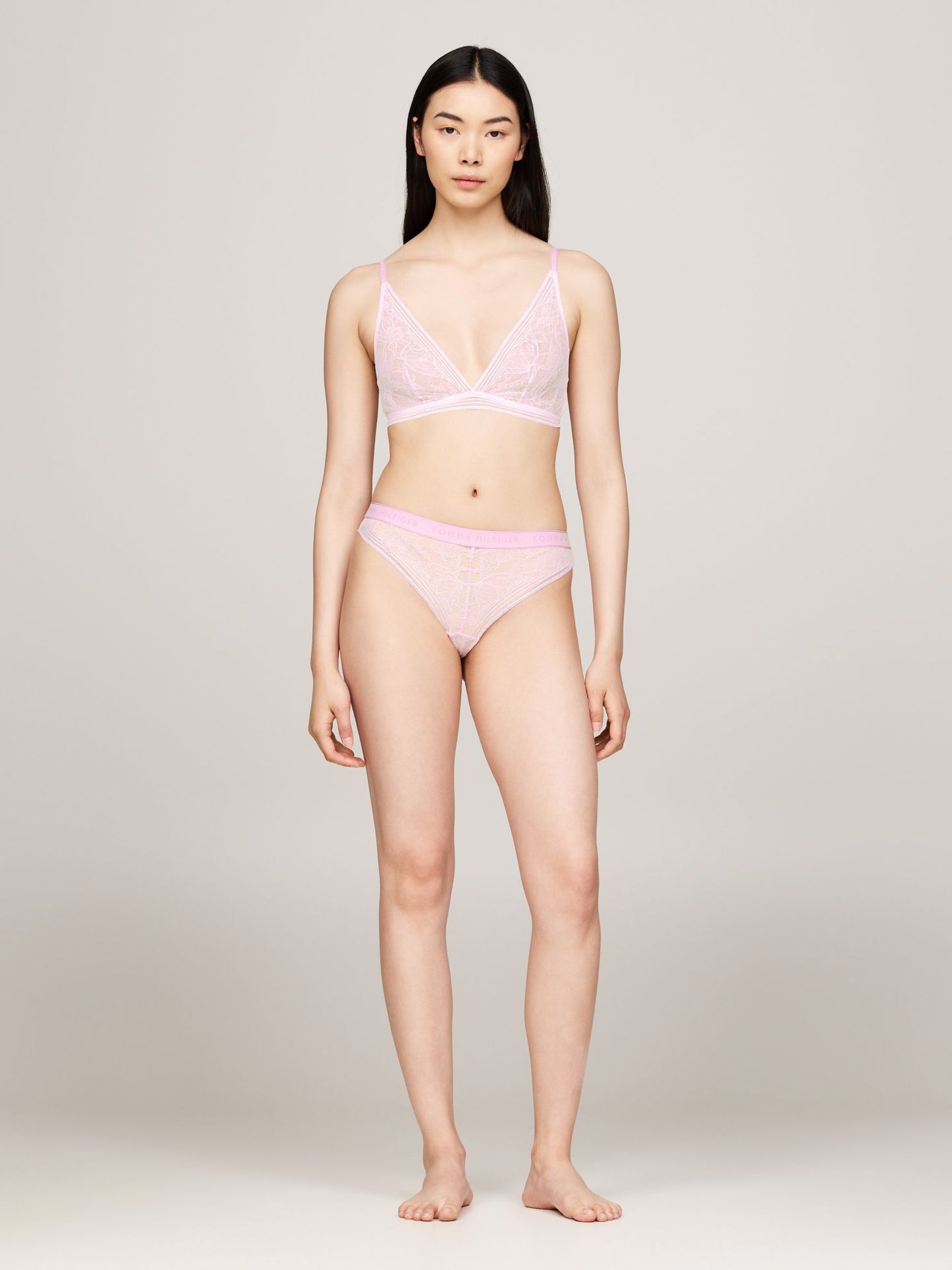 Tommy Hilfiger Logo Lace Thong