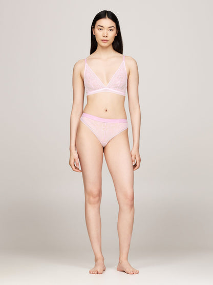 Tommy Hilfiger Logo Lace Thong