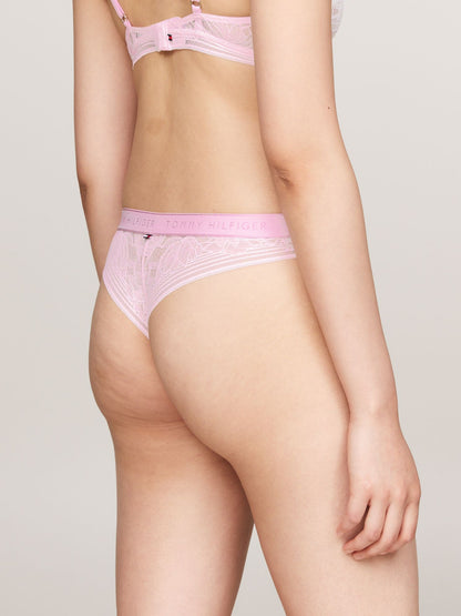 Tommy Hilfiger Logo Lace Thong
