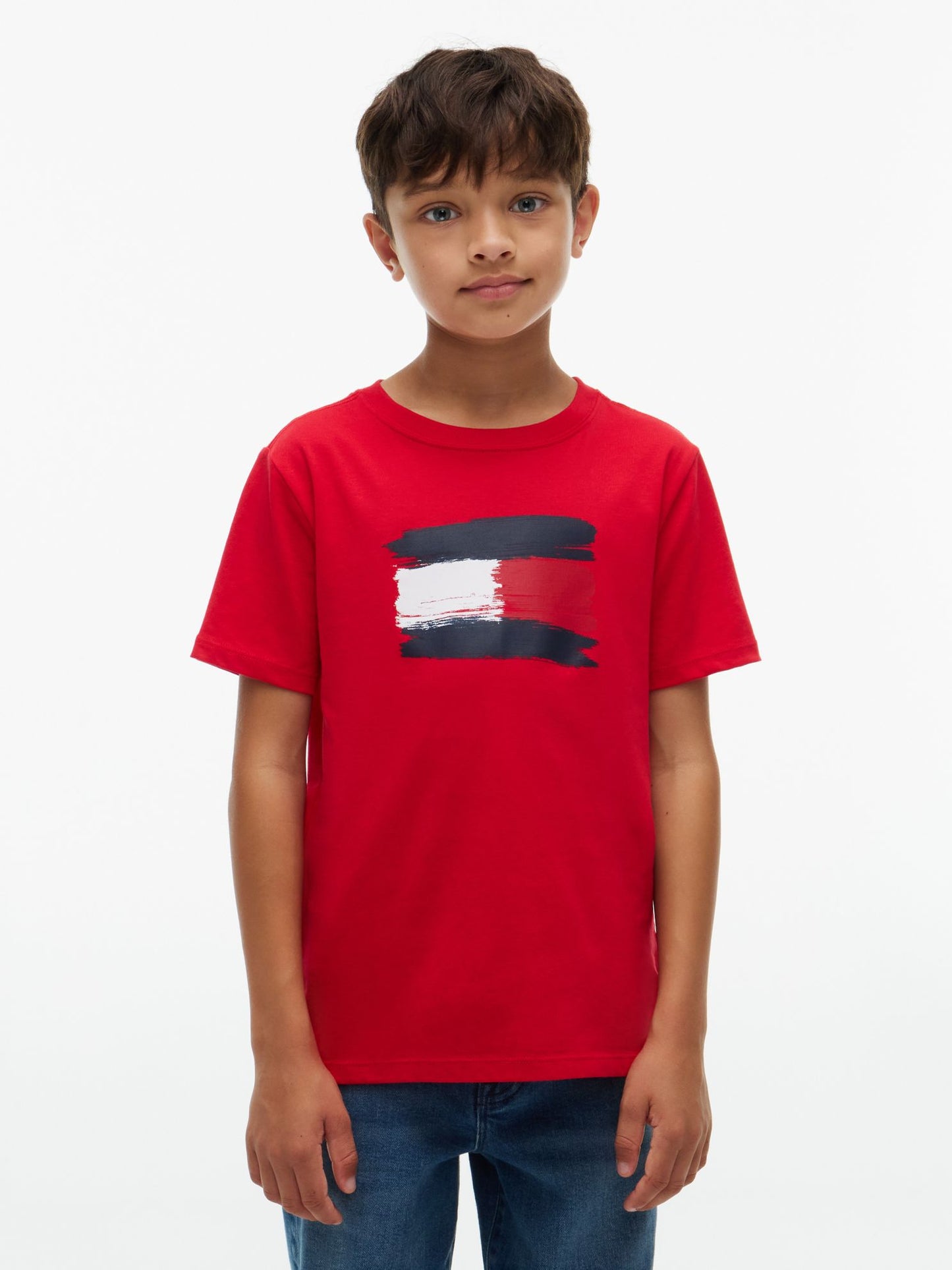 Tommy Hilfiger Kids' Paintbrush Flag T-Shirt