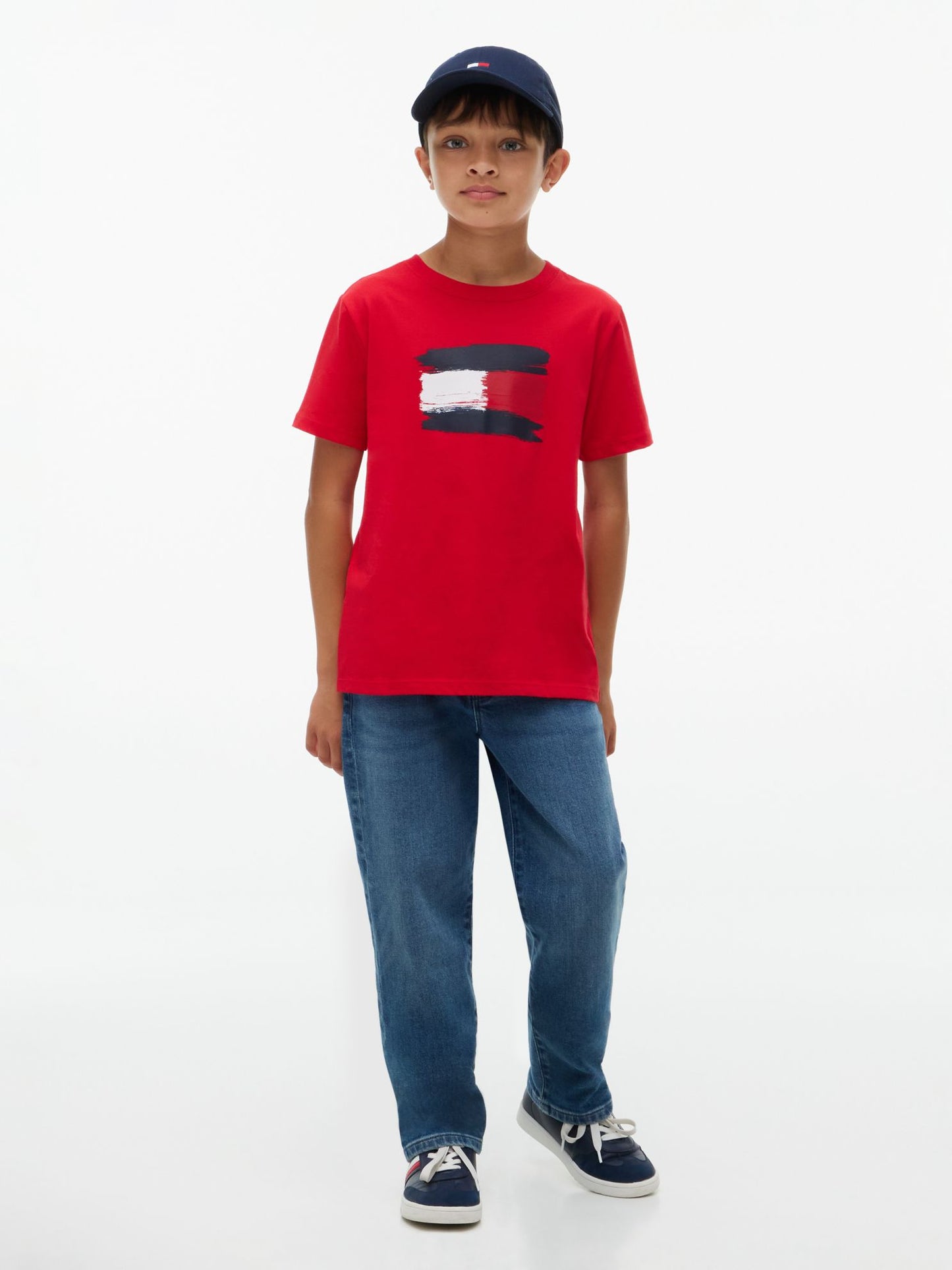 Tommy Hilfiger Kids' Paintbrush Flag T-Shirt