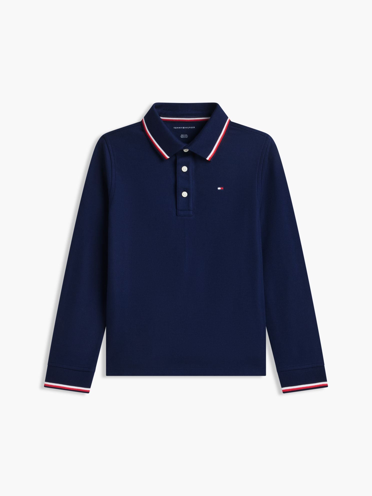 Tommy Hilfiger Kids' Long-Sleeve Tommy Wicking Polo