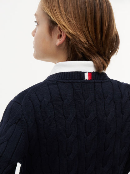 Tommy Hilfiger Kids' Cable Knit Sweater