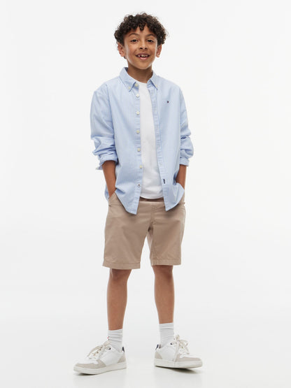 Tommy Hilfiger Kids' Striped Stretch Oxford Shirt