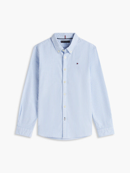 Tommy Hilfiger Kids' Striped Stretch Oxford Shirt