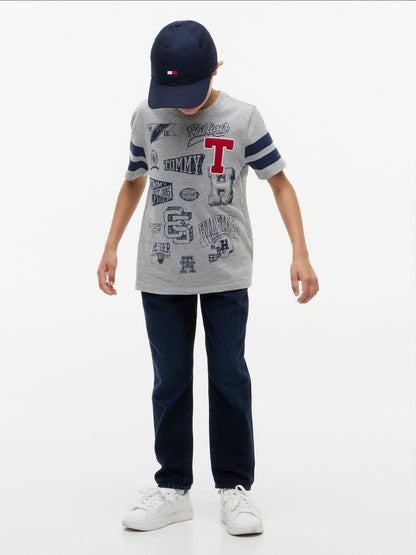 Tommy Hilfiger Kids' Allover Varsity Logo Mix T-Shirt