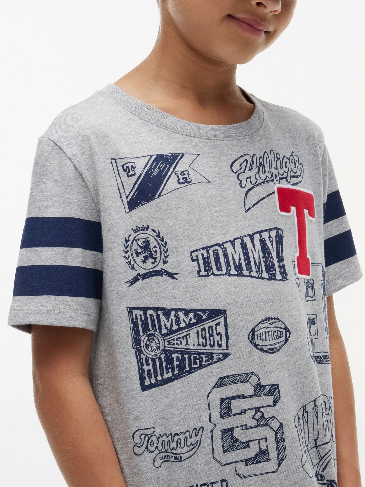 Tommy Hilfiger Kids' Allover Varsity Logo Mix T-Shirt