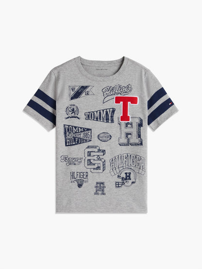 Tommy Hilfiger Kids' Allover Varsity Logo Mix T-Shirt