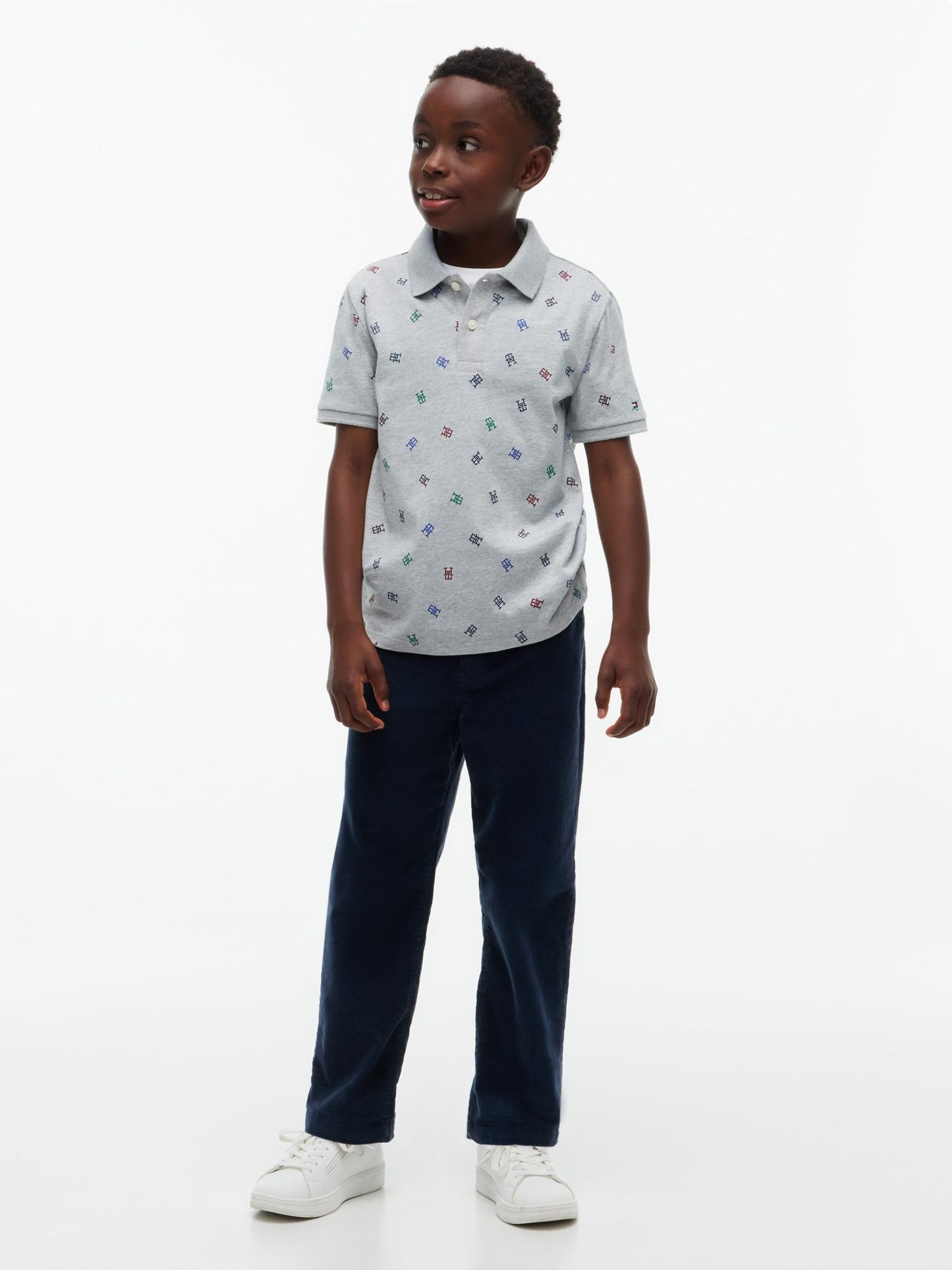 Tommy Hilfiger Kids' Allover Monogram Polo