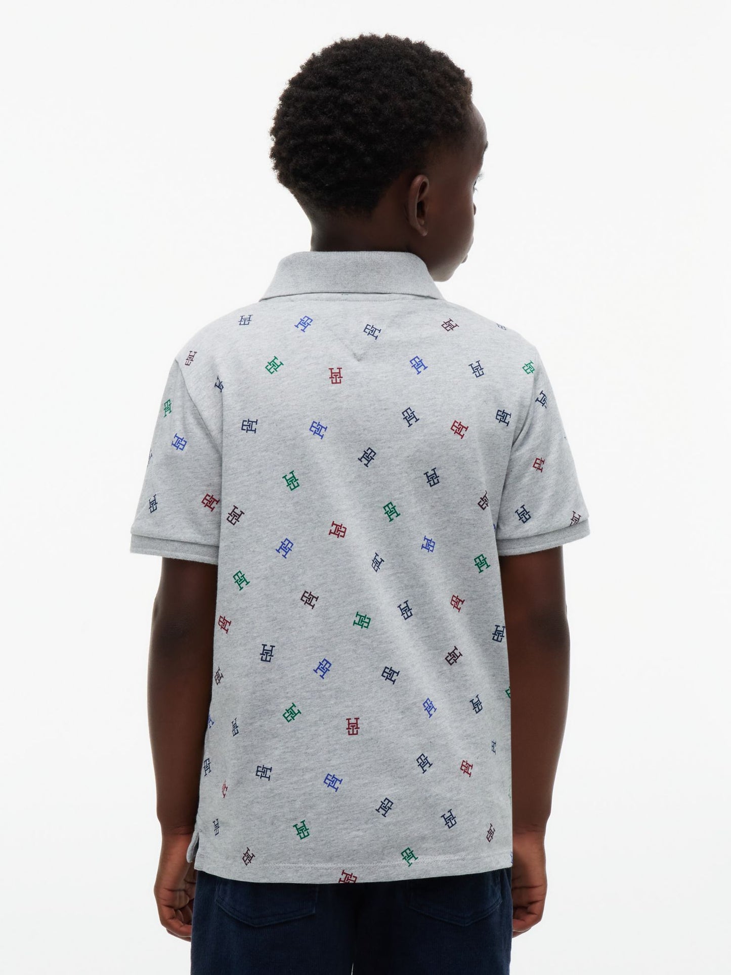 Tommy Hilfiger Kids' Allover Monogram Polo