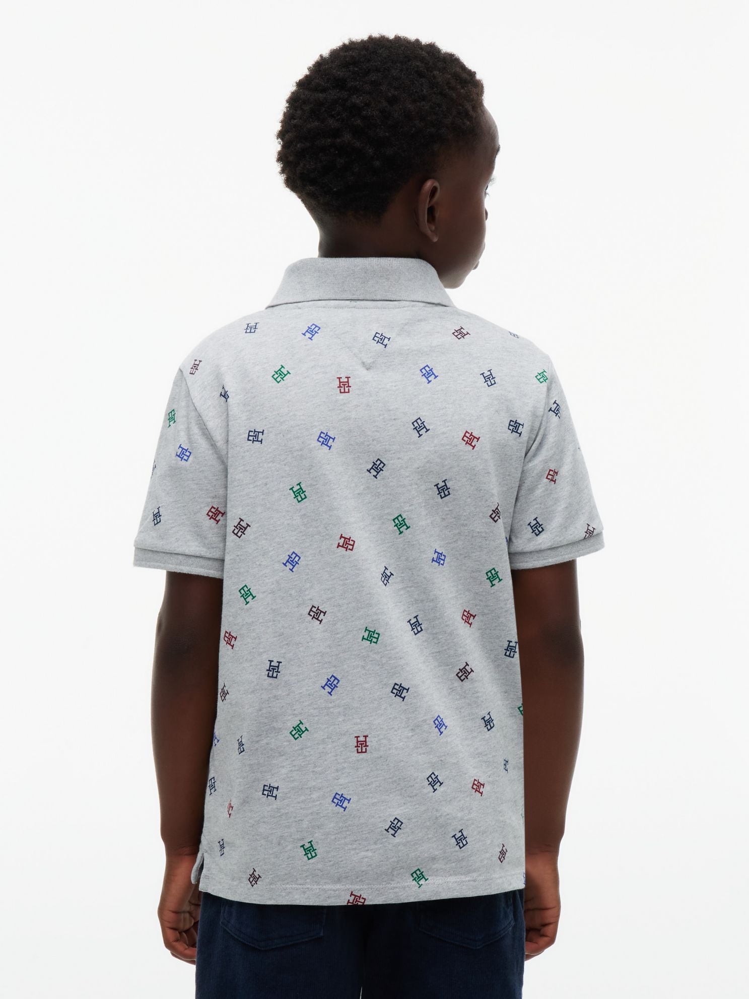 Tommy Hilfiger Kids' Allover Monogram Polo