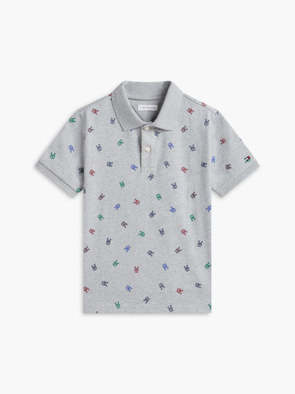 Tommy Hilfiger Kids' Allover Monogram Polo