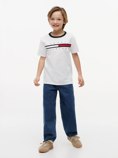 Tommy Hilfiger Kids' Flag Stripe Logo T-Shirt