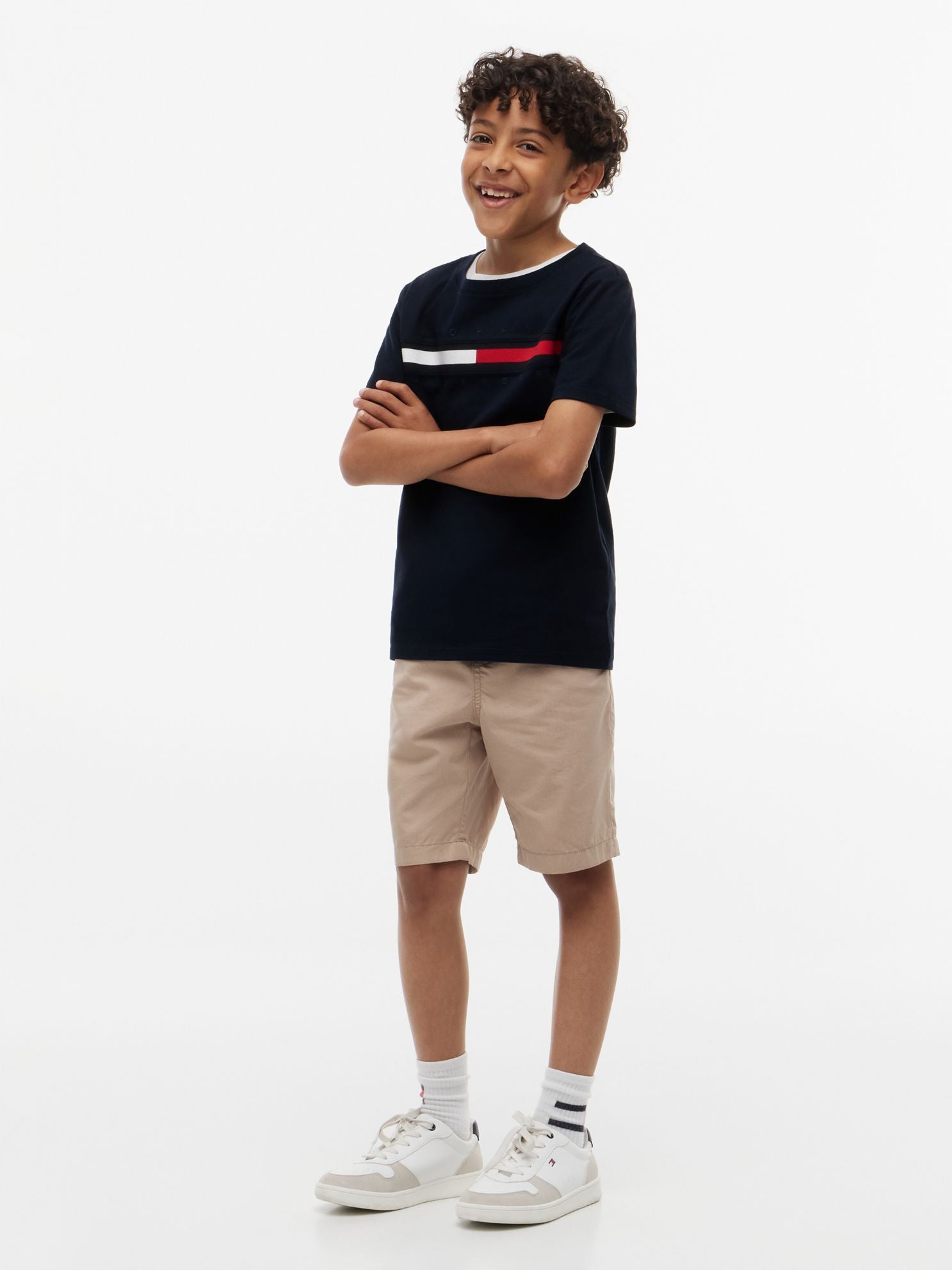 Tommy Hilfiger Kids' Flag Stripe Logo T-Shirt