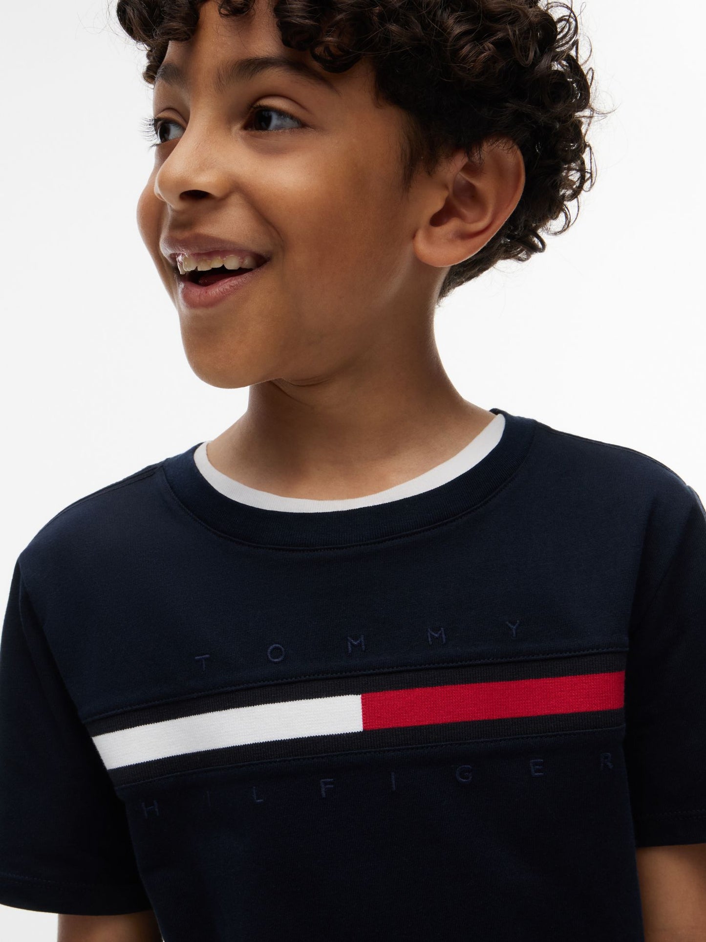 Tommy Hilfiger Kids' Flag Stripe Logo T-Shirt