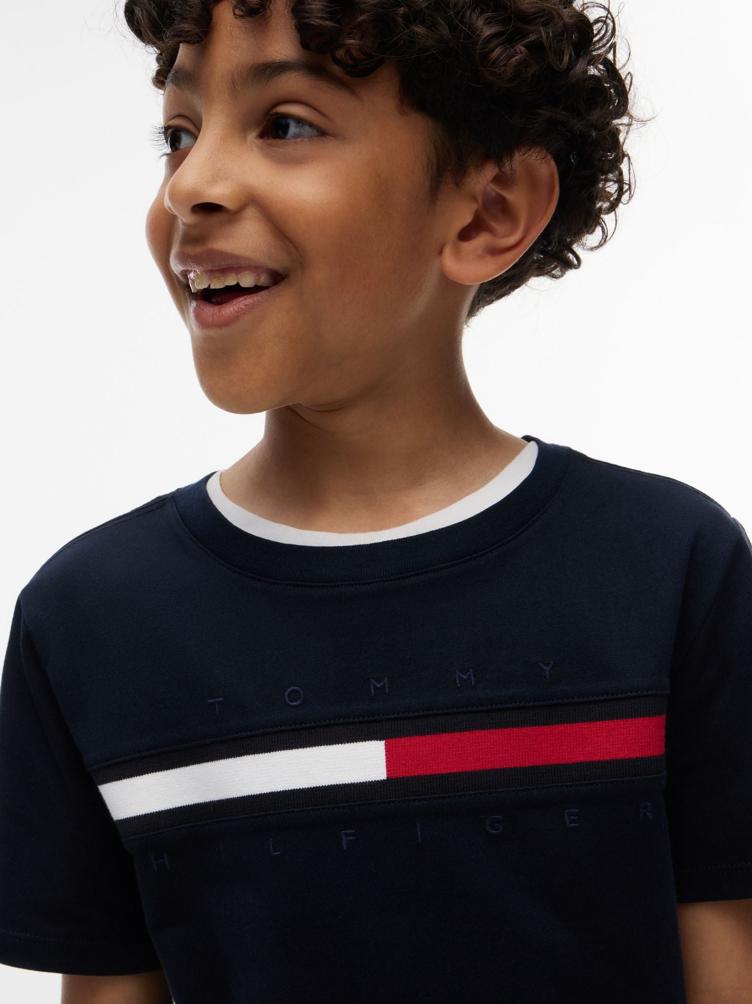 Tommy Hilfiger Kids' Flag Stripe Logo T-Shirt