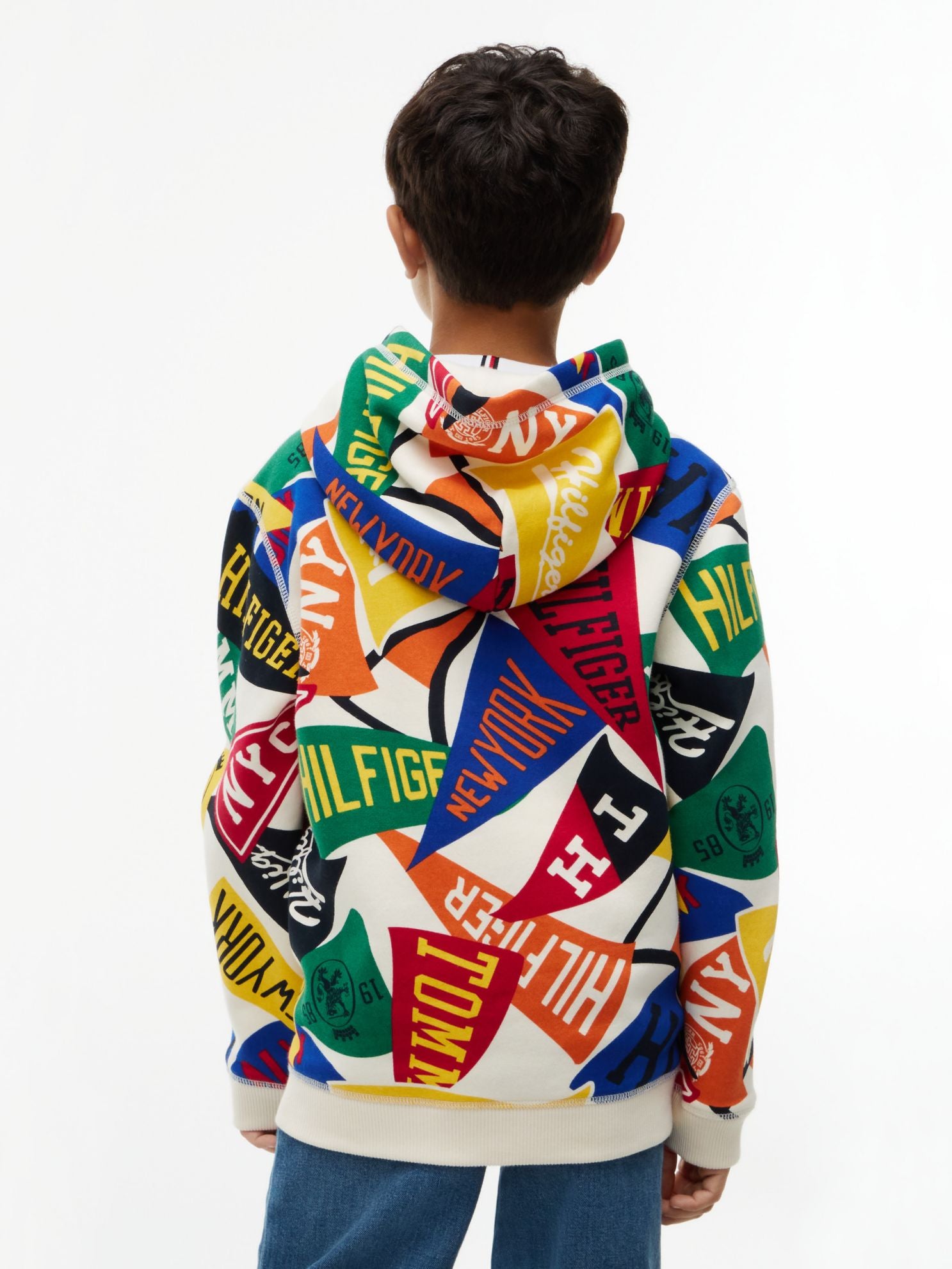 Tommy Hilfiger Kids' Allover Varsity Pennant Hoodie