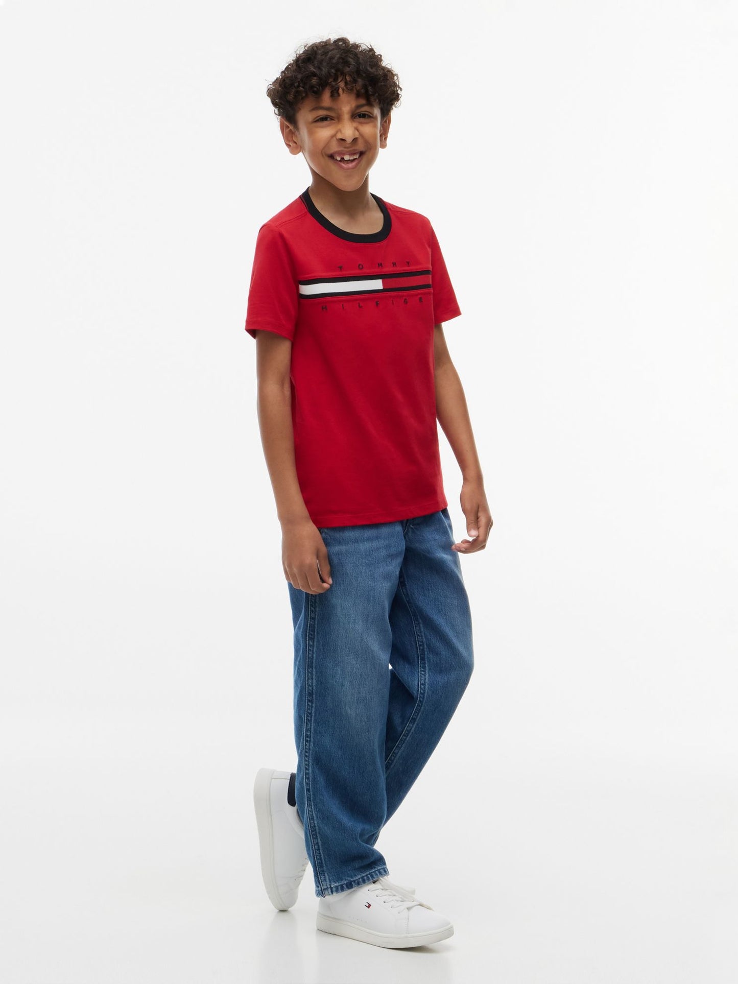 Tommy Hilfiger Kids' Flag Stripe Logo T-Shirt