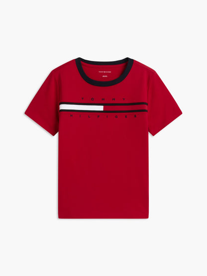 Tommy Hilfiger Kids' Flag Stripe Logo T-Shirt