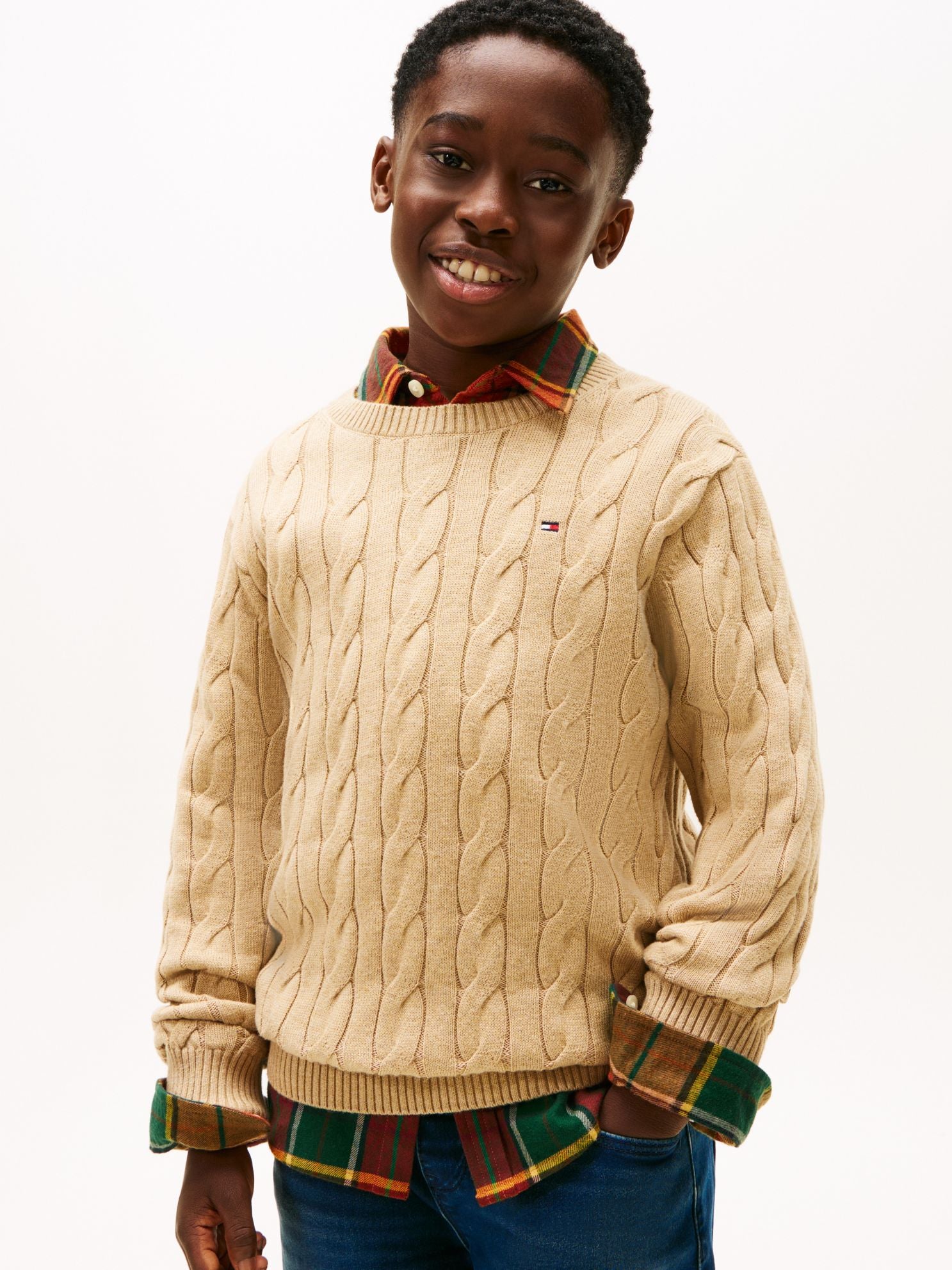 Tommy Hilfiger Kids' Cable Knit Sweater