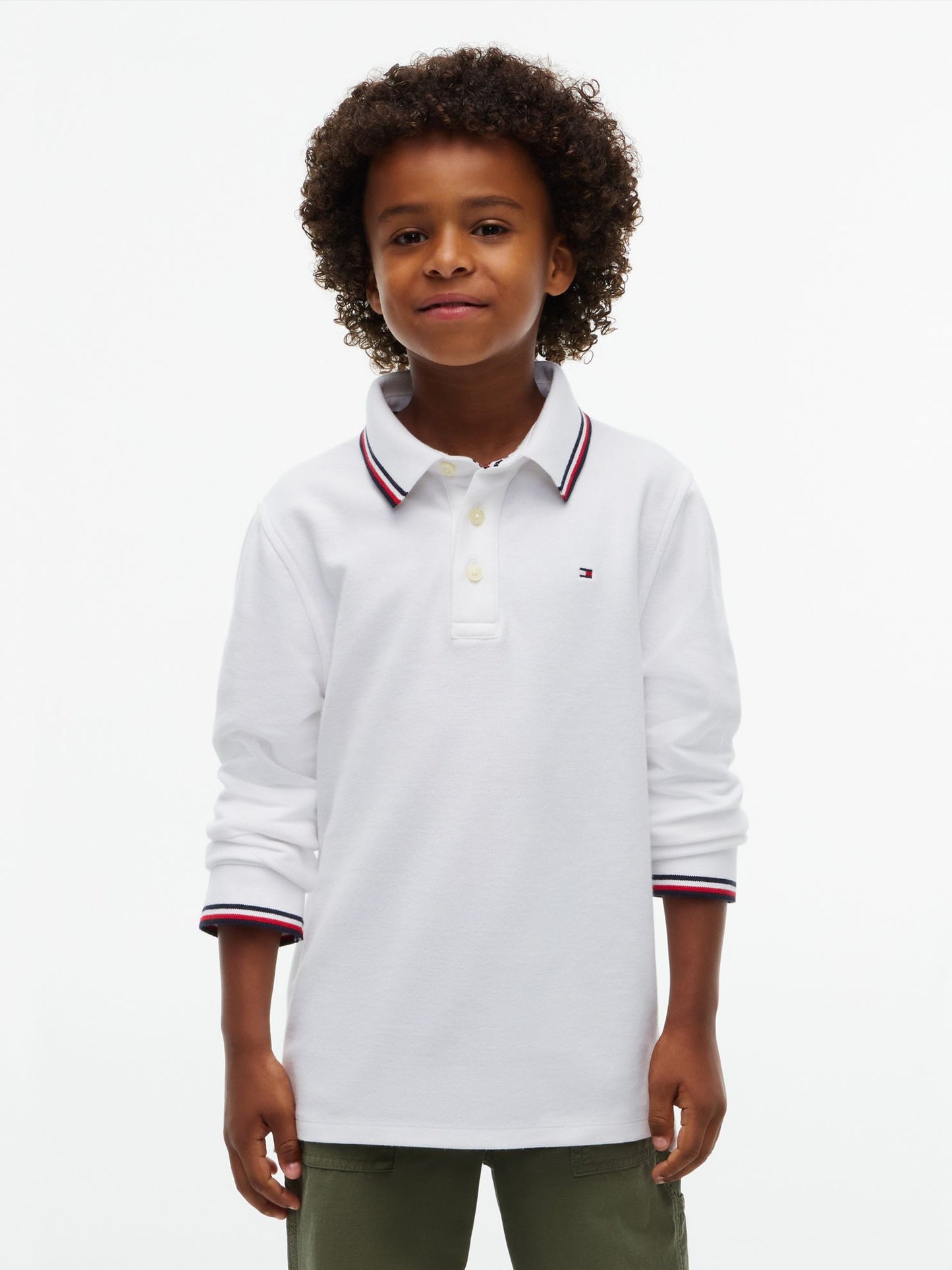 Tommy Hilfiger Kids' Long-Sleeve Tommy Wicking Polo
