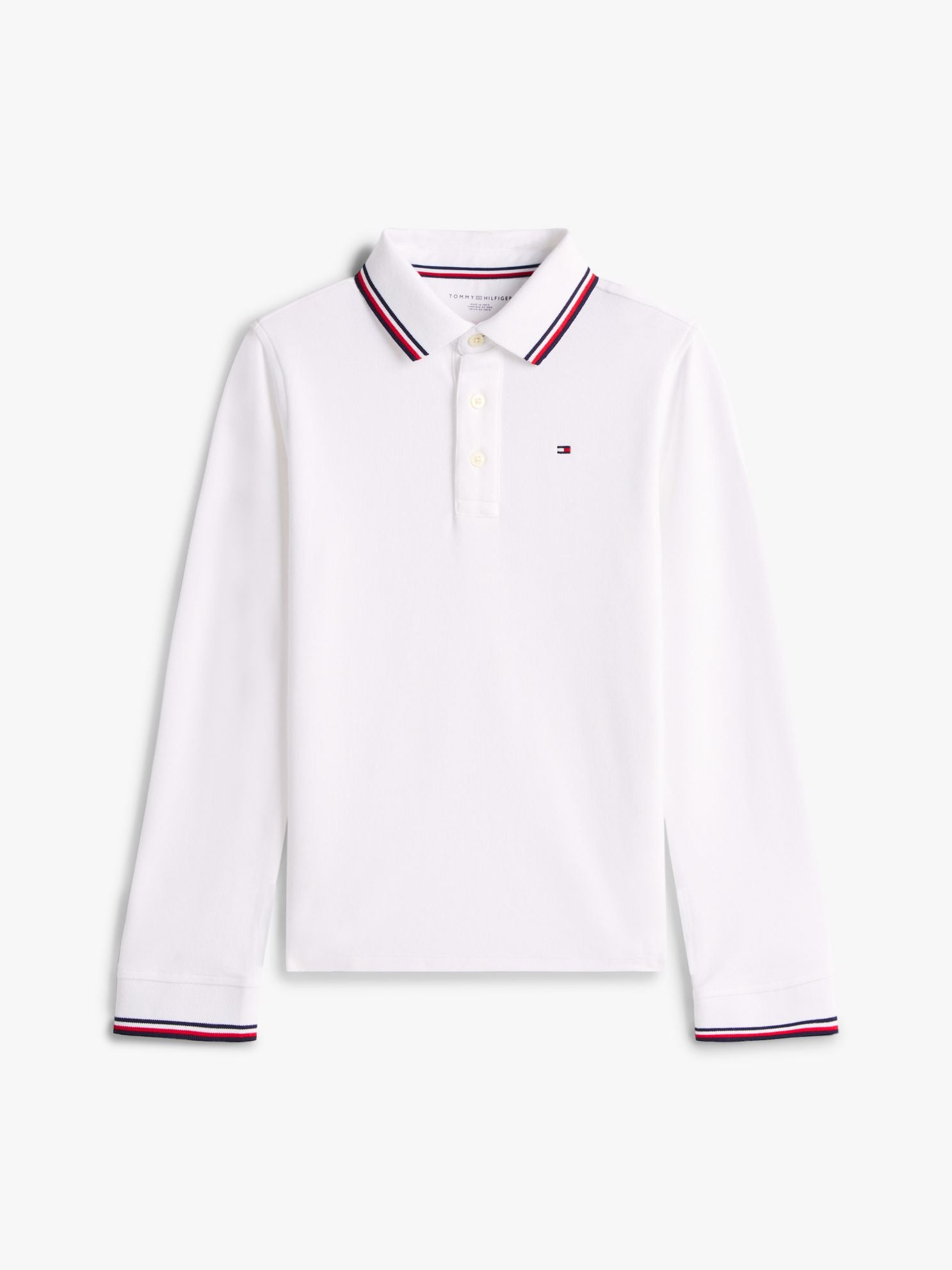 Tommy Hilfiger Kids' Long-Sleeve Tommy Wicking Polo
