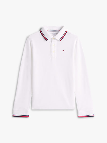Tommy Hilfiger Kids' Long-Sleeve Tommy Wicking Polo
