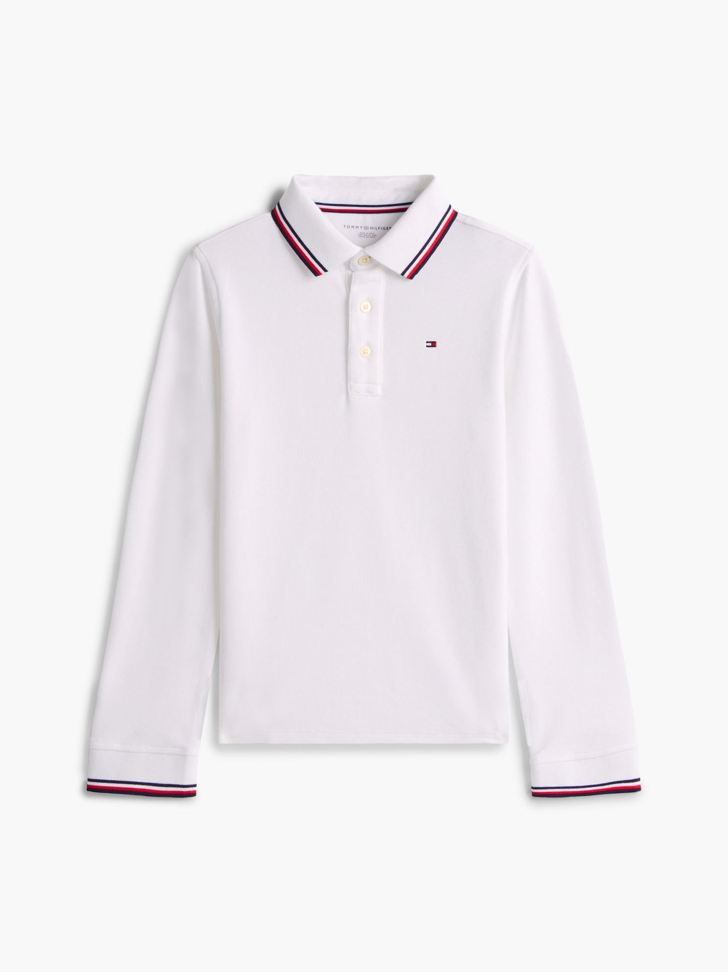 Tommy Hilfiger Kids' Long-Sleeve Tommy Wicking Polo