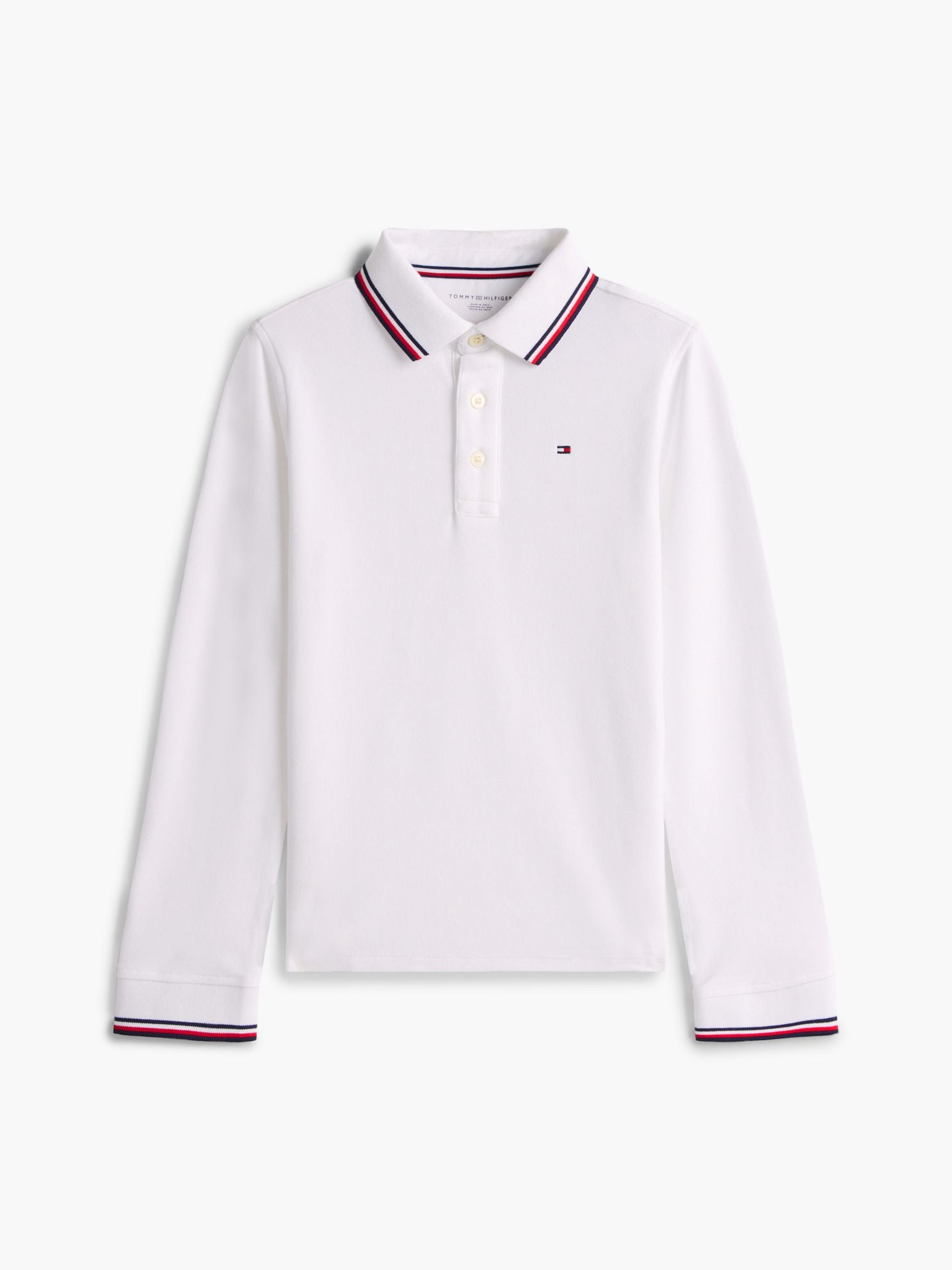 Tommy Hilfiger Kids' Long-Sleeve Tommy Wicking Polo