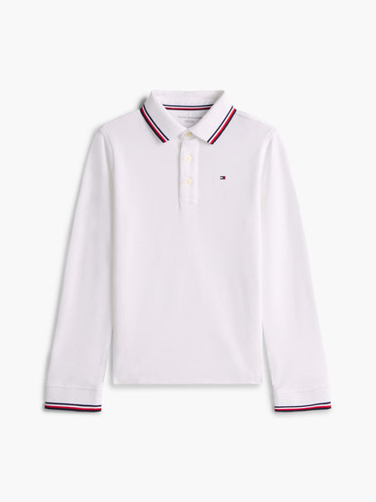 Tommy Hilfiger Kids' Long-Sleeve Tommy Wicking Polo