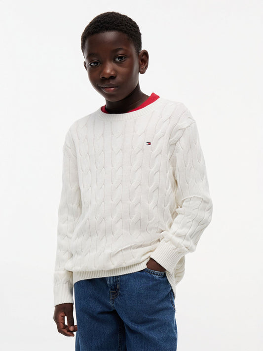 Tommy Hilfiger Kids' Cable Knit Sweater