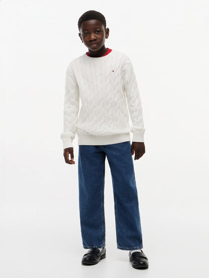 Tommy Hilfiger Kids' Cable Knit Sweater