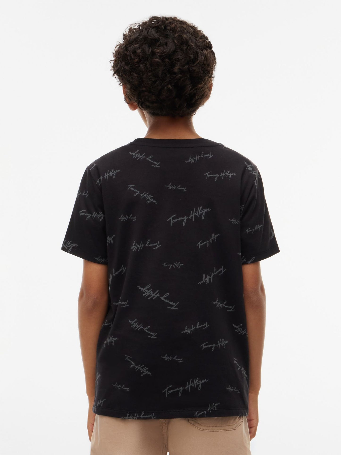 Tommy Hilfiger Kids' Signature Flag Stripe Logo T-Shirt