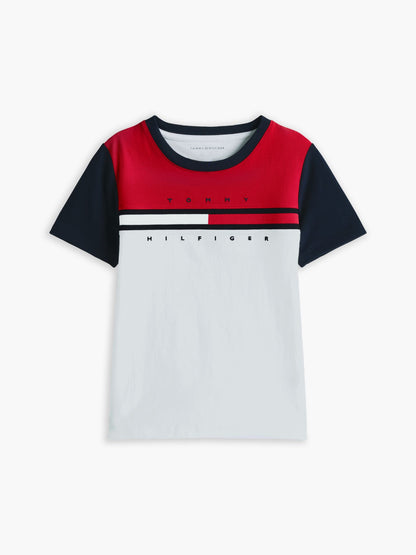 Tommy Hilfiger Kids' Colorblock Flag Stripe T-Shirt
