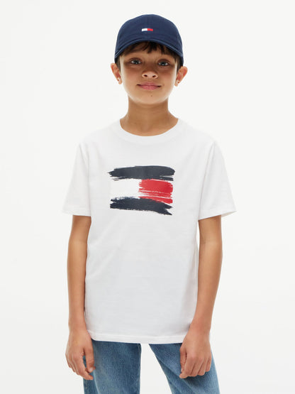 Tommy Hilfiger Kids' Paintbrush Flag T-Shirt