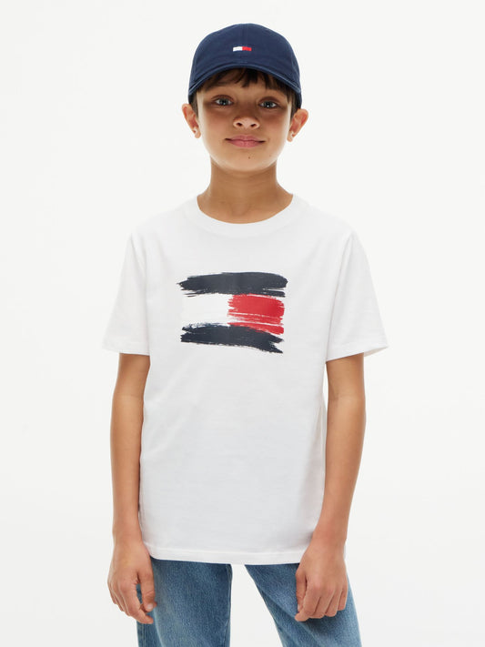 Tommy Hilfiger Kids' Paintbrush Flag T-Shirt