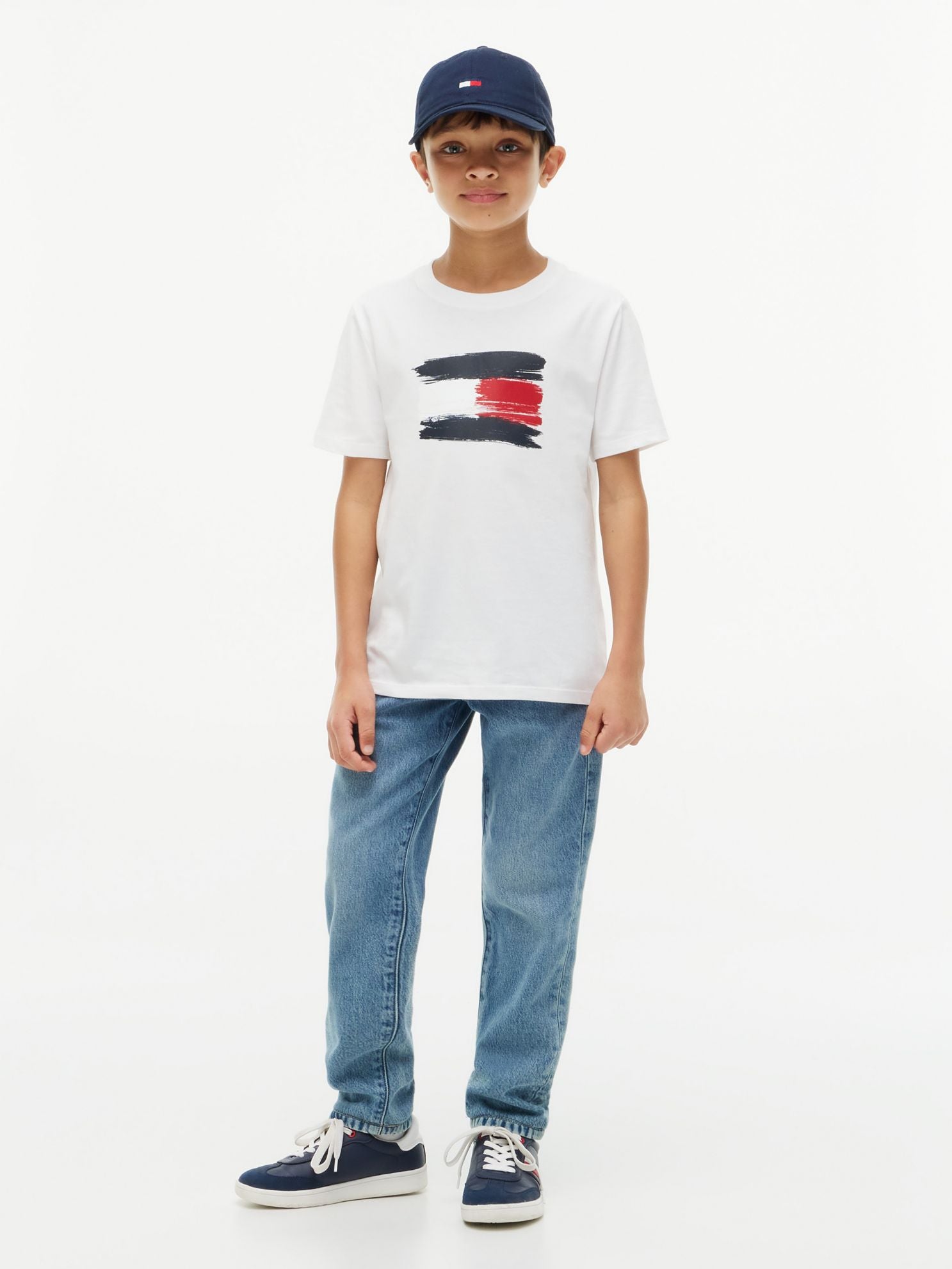 Tommy Hilfiger Kids' Paintbrush Flag T-Shirt