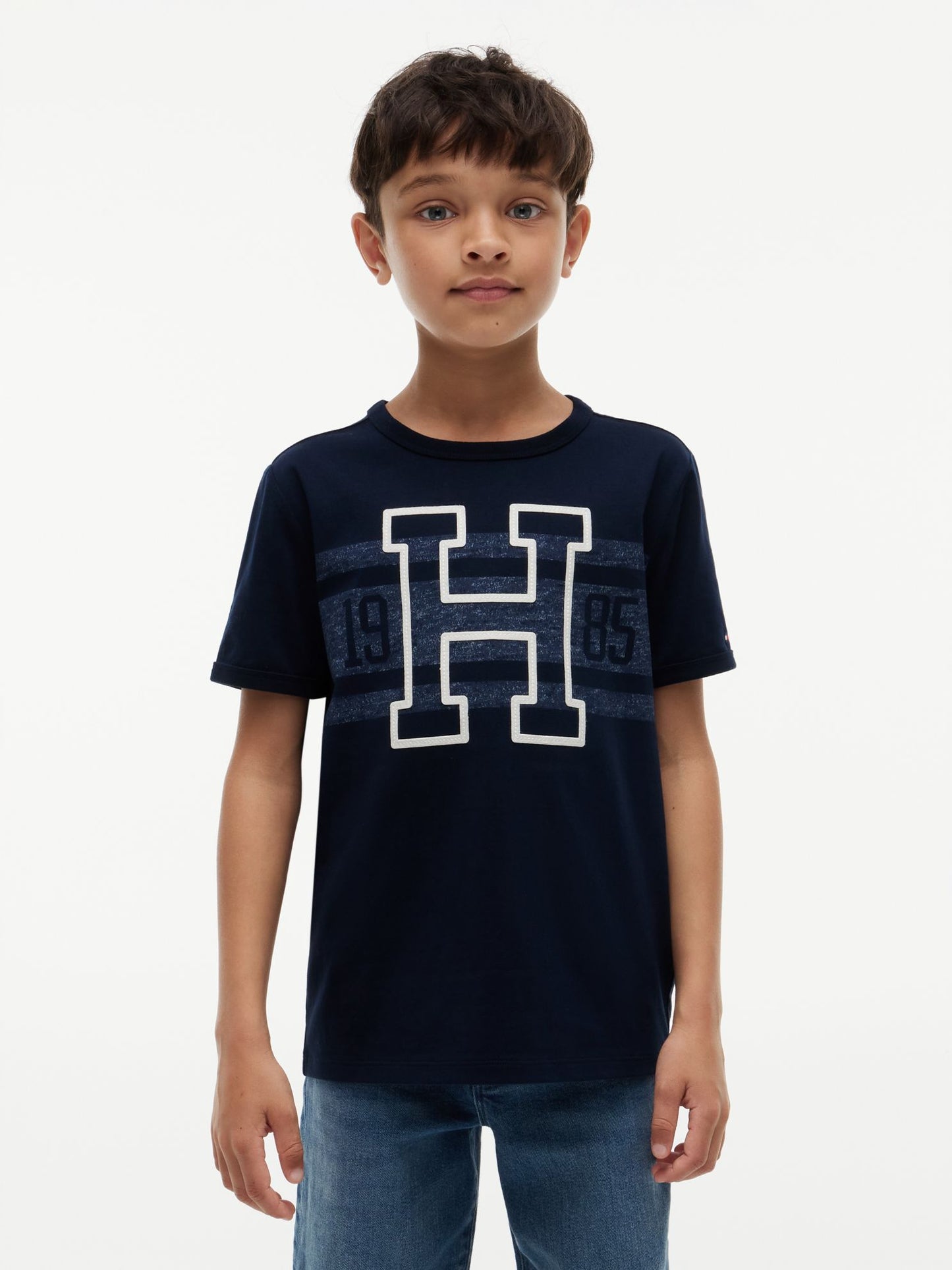 Tommy Hilfiger Kids' Varsity Stripe Logo T-Shirt